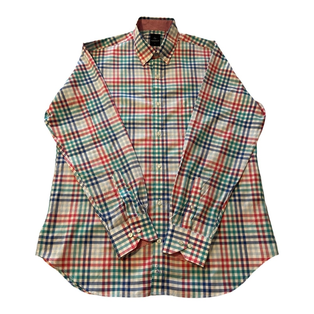 Tailorbyrd Mens Button-Up Shirt Large‎ Flip Cuff